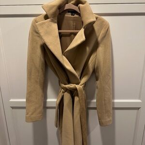 Theory Wrap Coat in Double-Face Angora/Wool Sz M